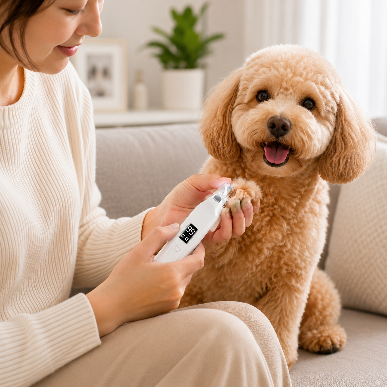Rechargeable Pet Nail Grinder with LED Light
