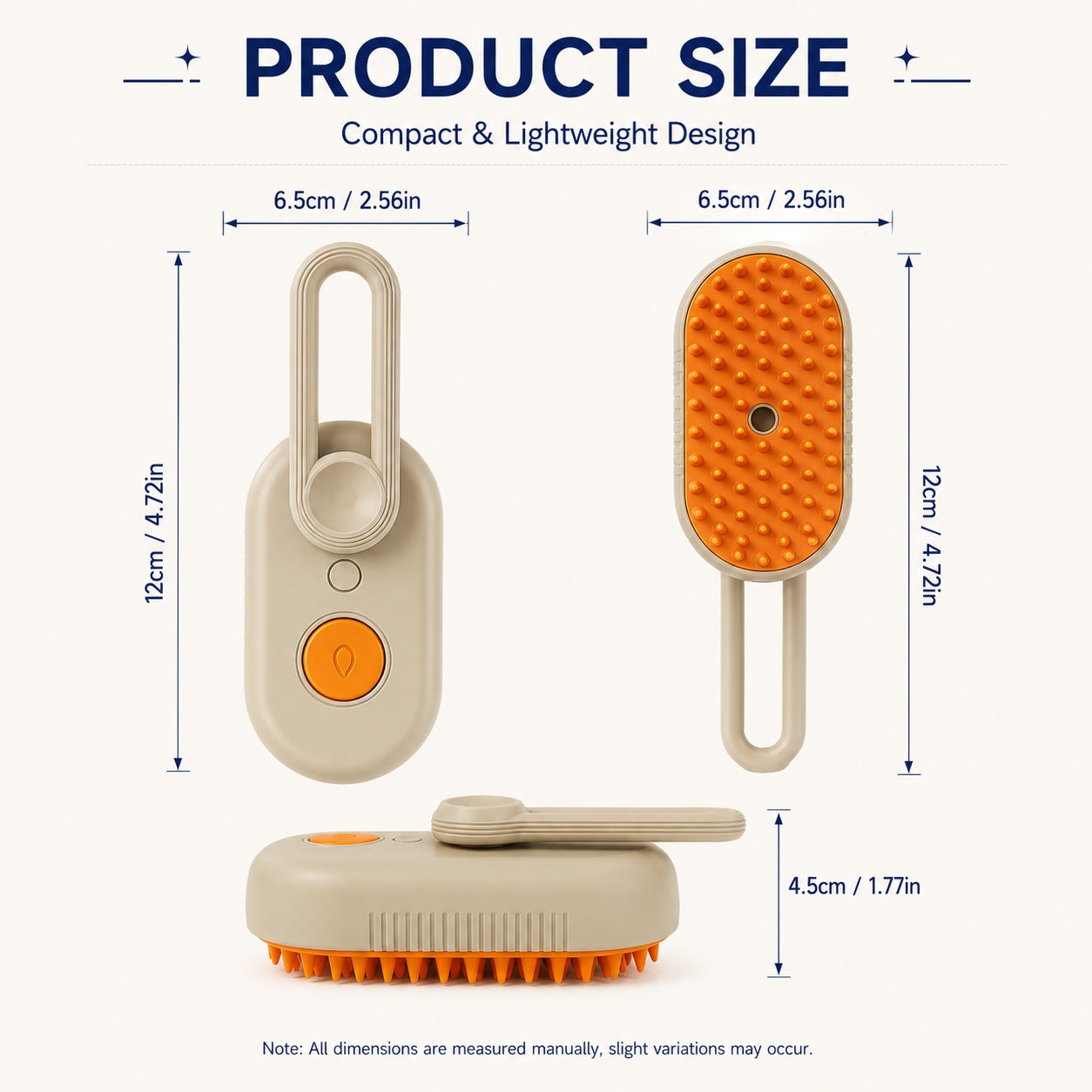 3-in-1 Steam Pet Grooming Brush | Steam, Massage & Deshedding