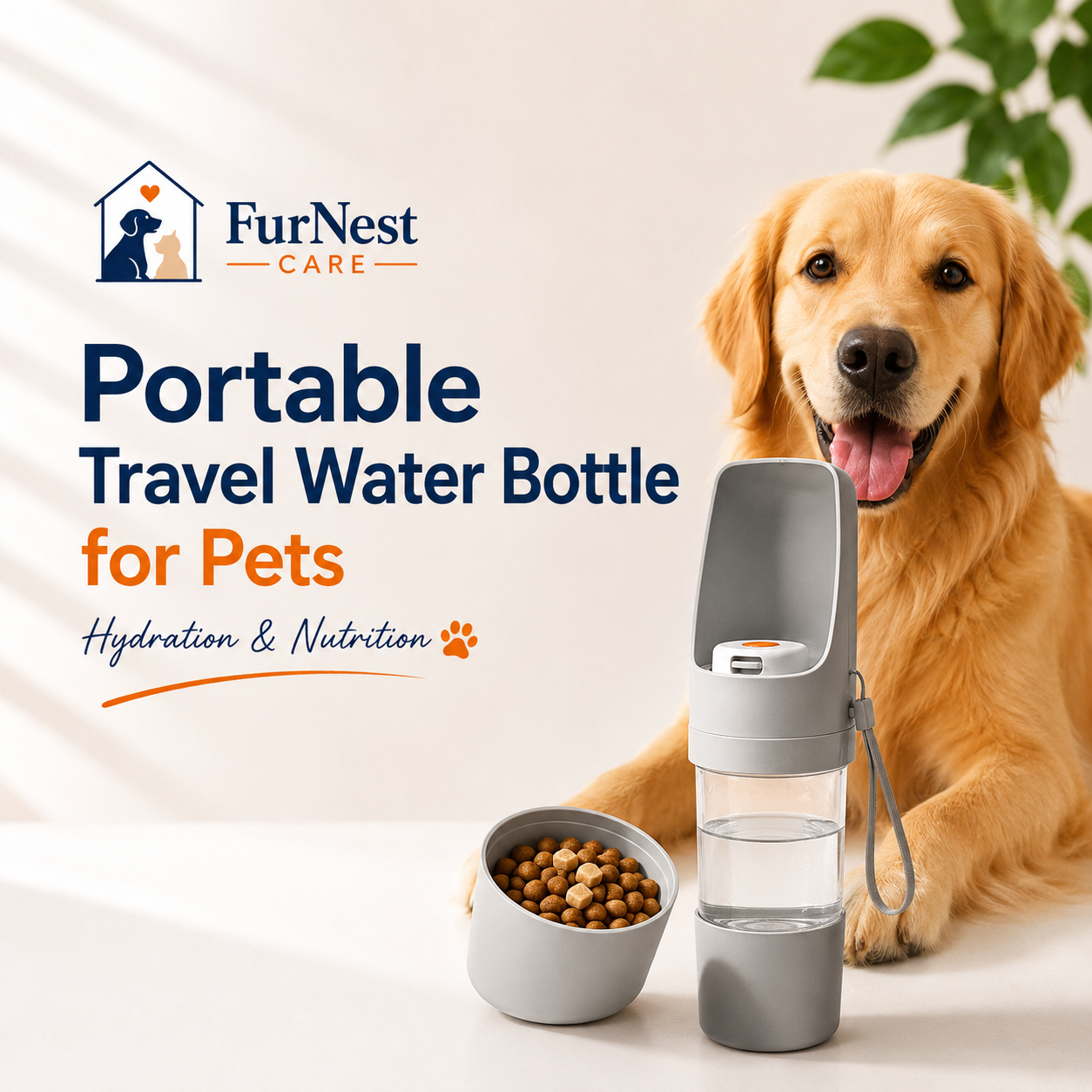 Portable Travel Water Bottle for Pets