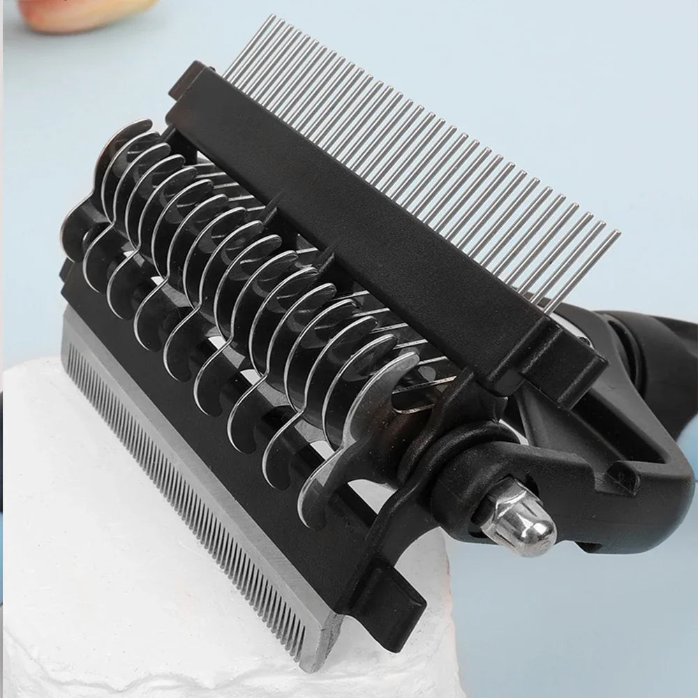 3-in-1 Pet Grooming & Deshedding Brush