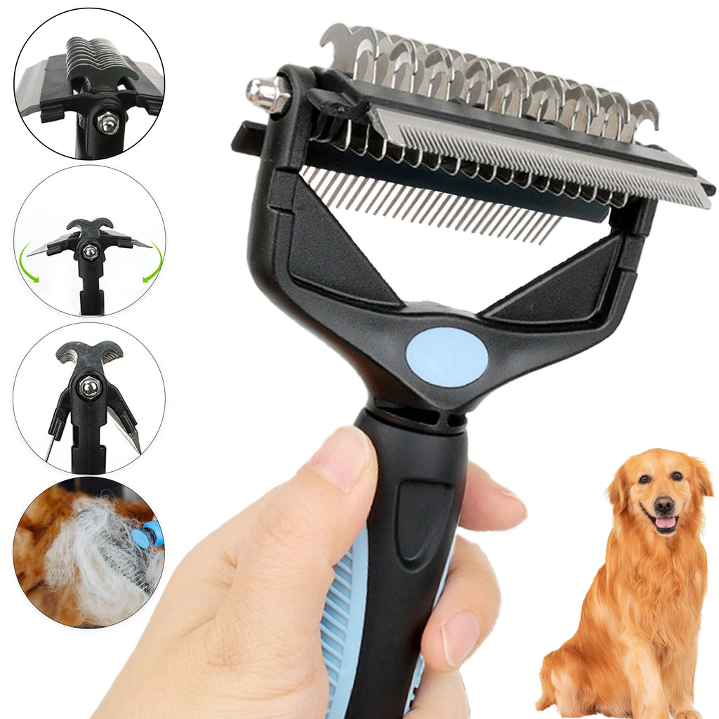 3-in-1 Pet Grooming & Deshedding Brush
